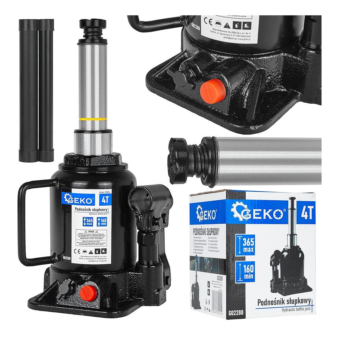 GEKO Dvoustupňový zvedák lahví 4T s nízkým profilem
