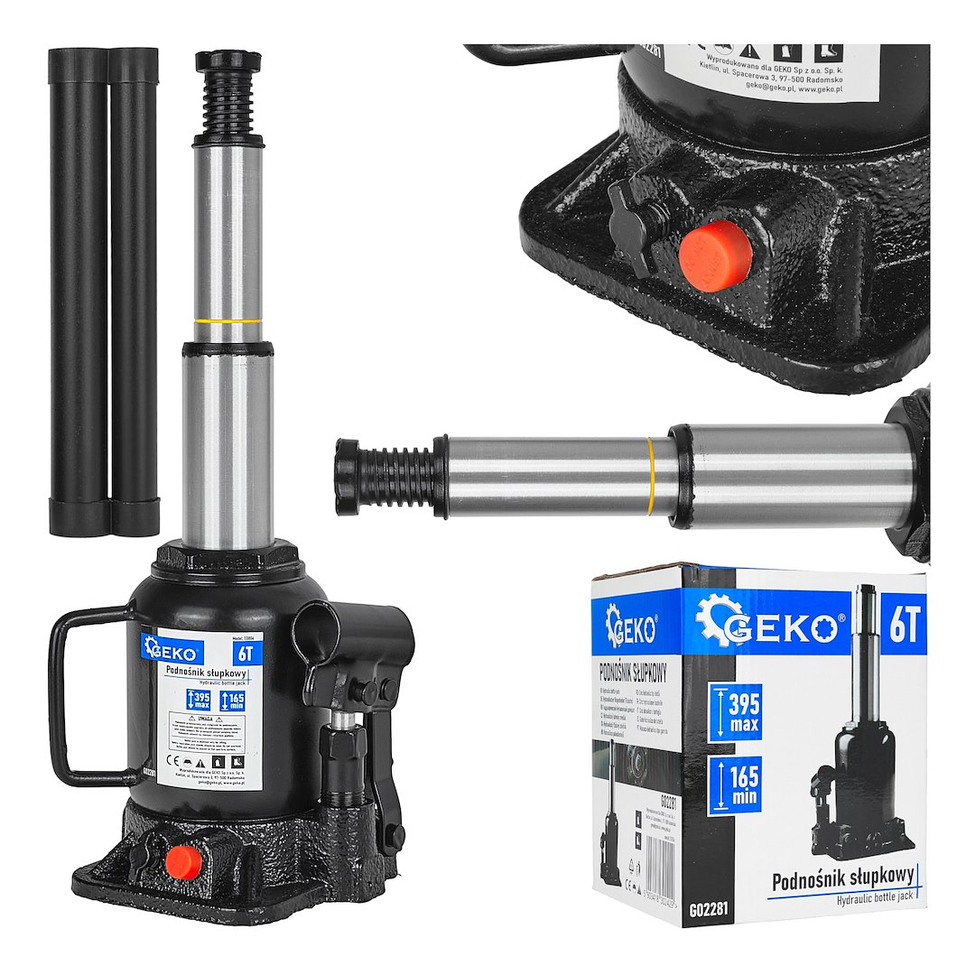 GEKO 6T dvoustupňový nízkoprofilový zvedák na láhve