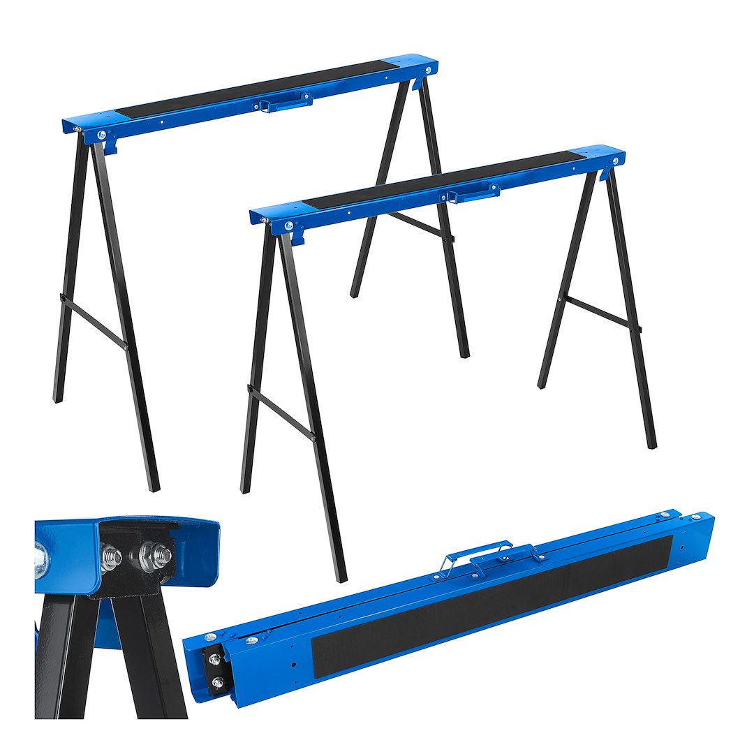 Skládací stavební podpěra, koza s protiskluzem, sada 2 ks - GEKO