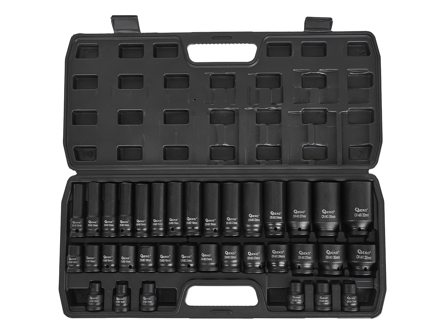 GEKO Sada rázových hlavic 1/2" 8-32mm dlouho + krátké (35 ks) (obrázek 3)