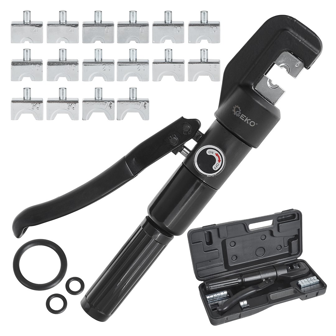 Krimpovací kleště na kabely 4–70 mm2, hydraulické 6 t - GEKO