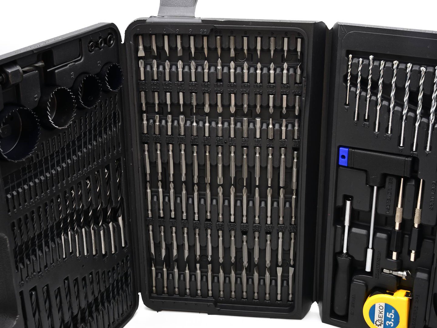 Sada bitů, vrtáků a příslušenství, 217ks - GEKO
