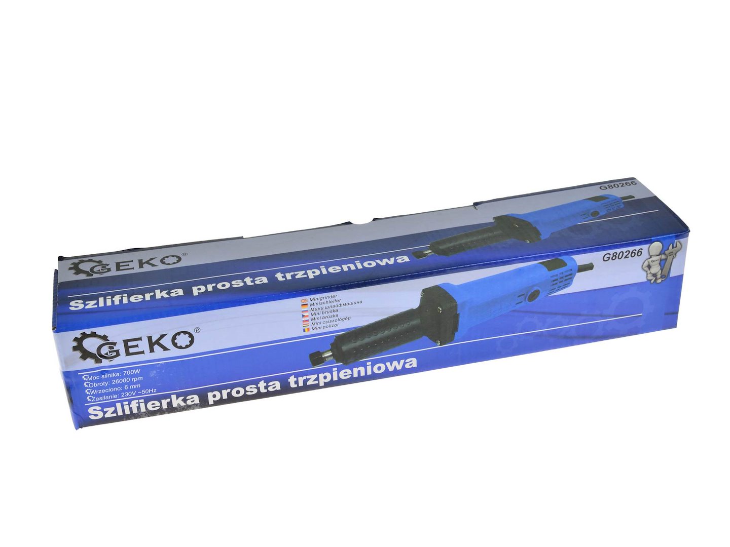 Přímá bruska s trnem 700W, 6mm - GEKO