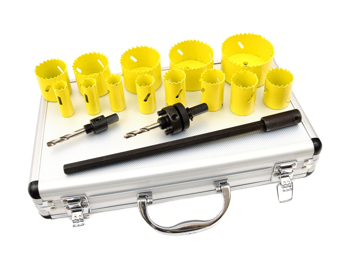 Vrtáky korunkové, univerzální, sada 17ks, 19-76mm, Bi-metal – GEKO