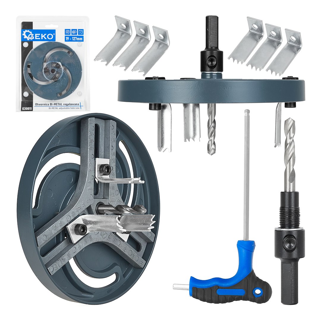 GEKO BI-METAL nastavitelná děrovka 19–127 mm