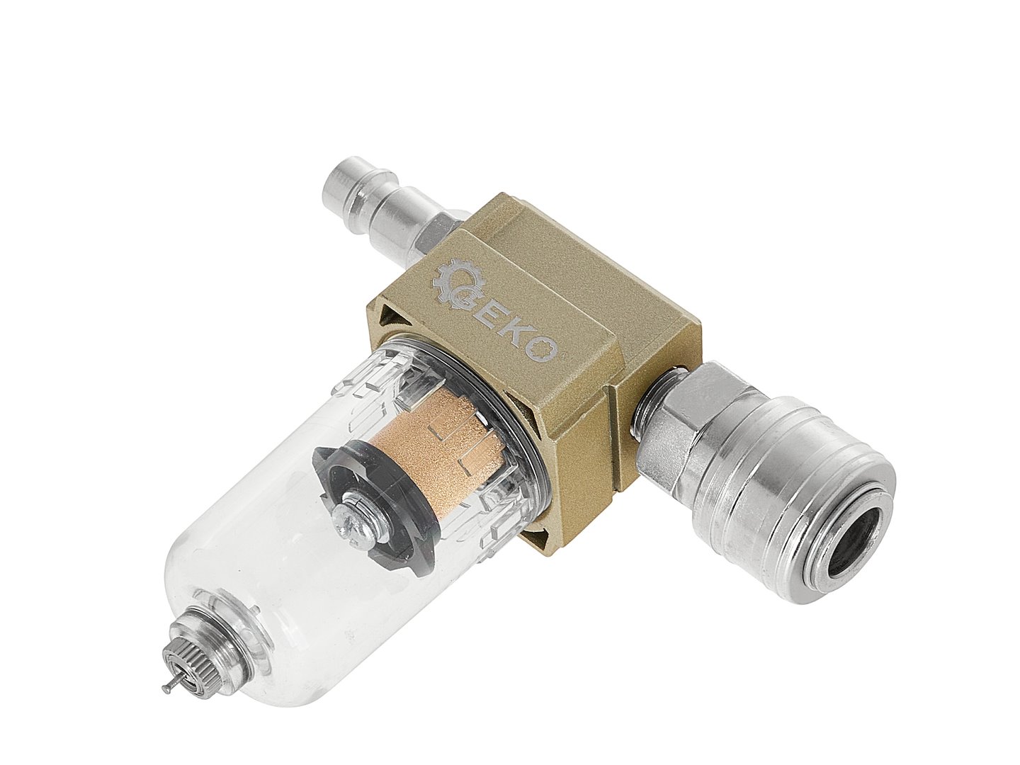 Vzduchový filtr s odlučovačem vody, závit 1/4" - GEKO