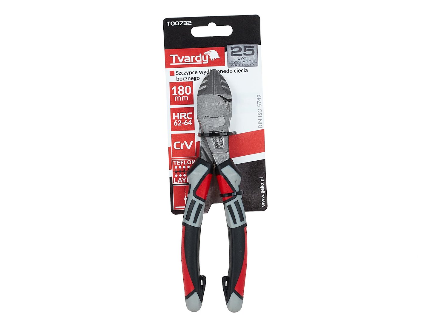 GEKO Kleště s dlouhým nosem pro boční stříhání 180 mm CrV (obrázek 3)