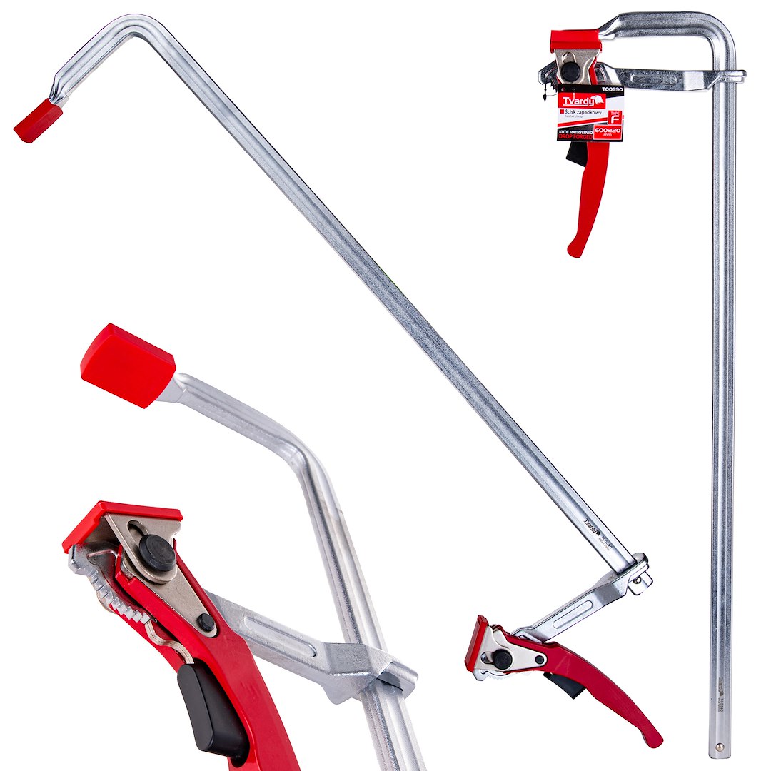 GEKO Kovaná ráčna F-typová svorka 600x120mm