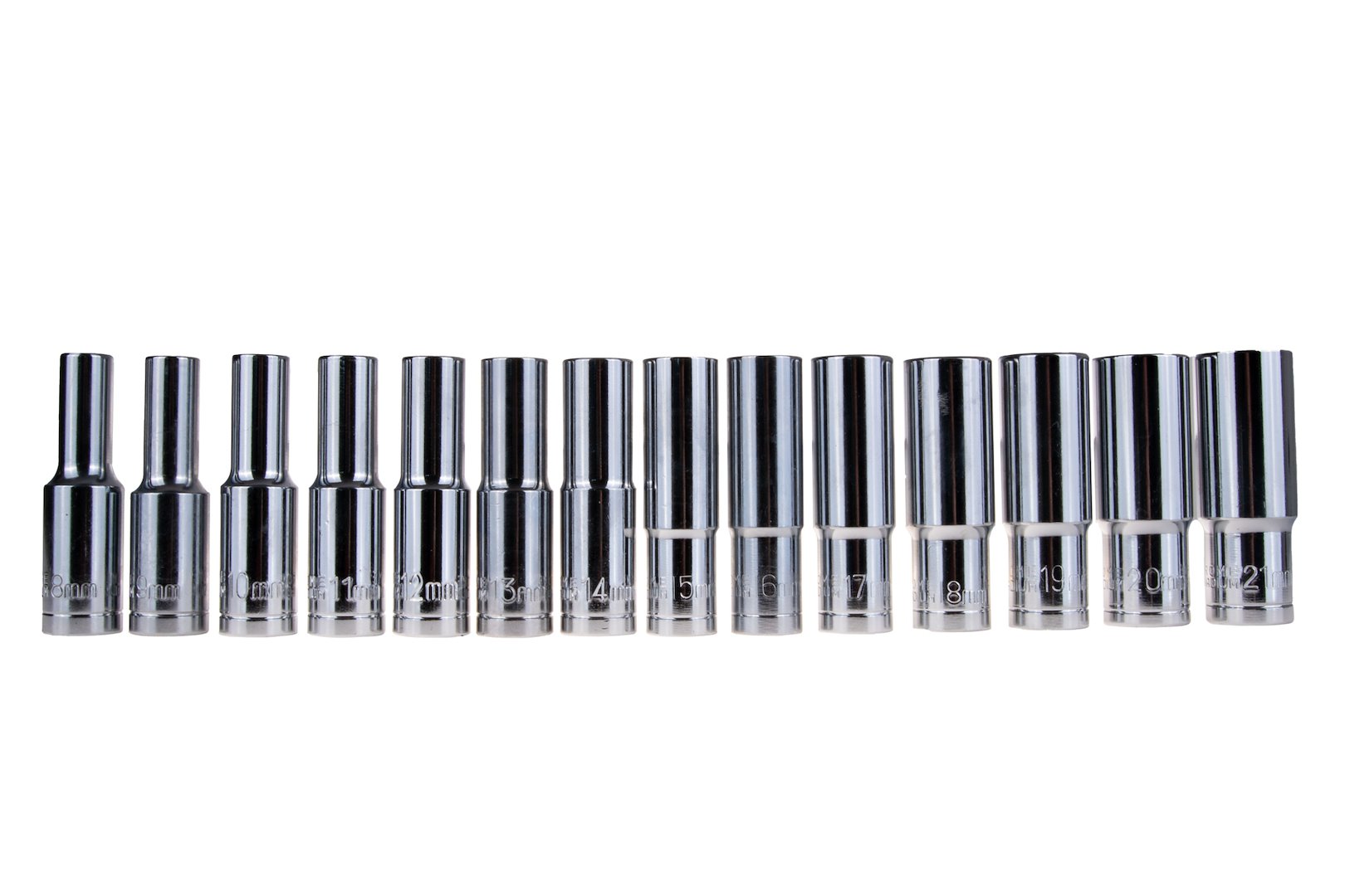 Vložka do zásuvky - sada dlouhé hlavice 1/2" 8-21mm CRV - GEKO