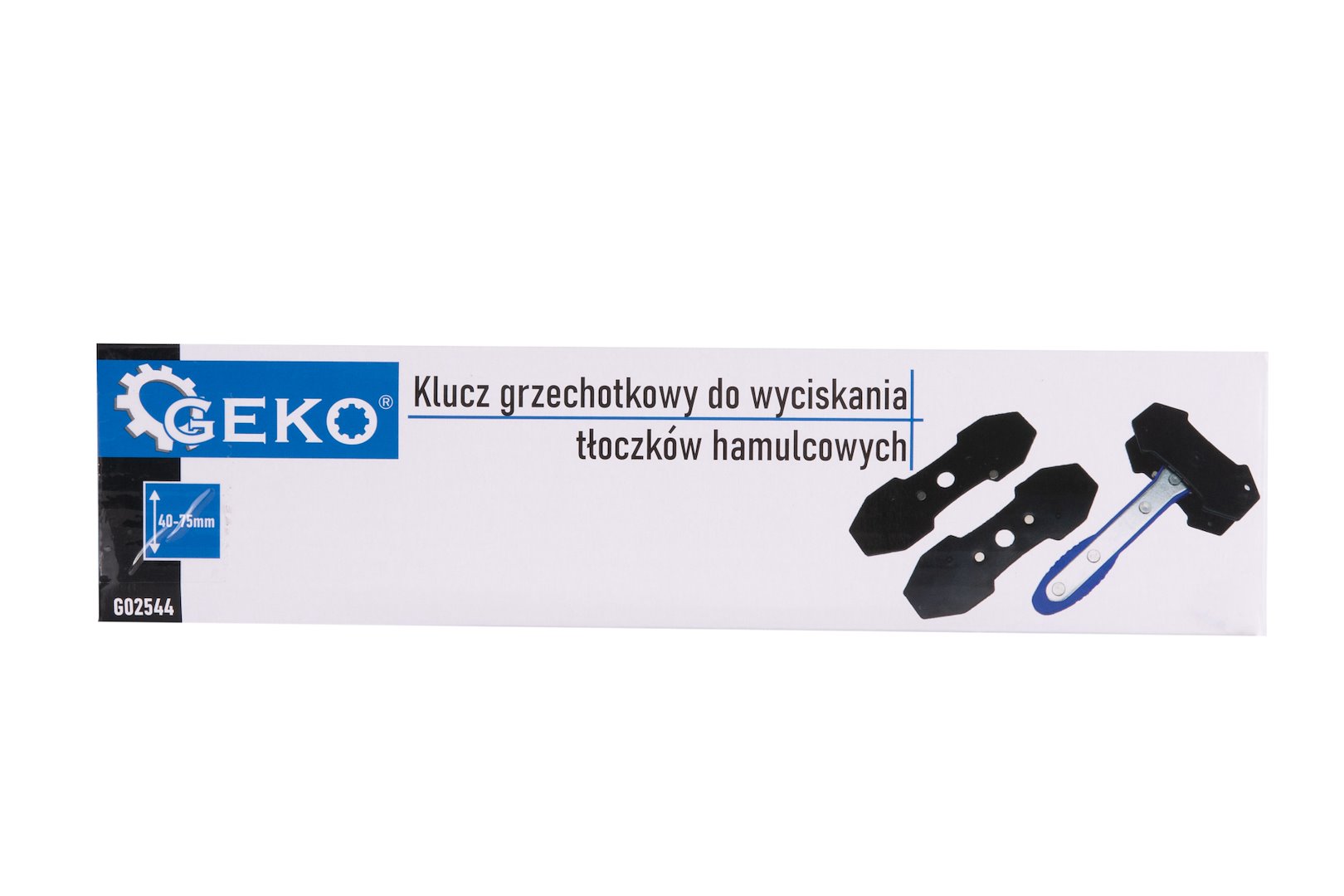 Ráčnový klíč na zatlačení brzdových pístů 40-75 mm GEKO