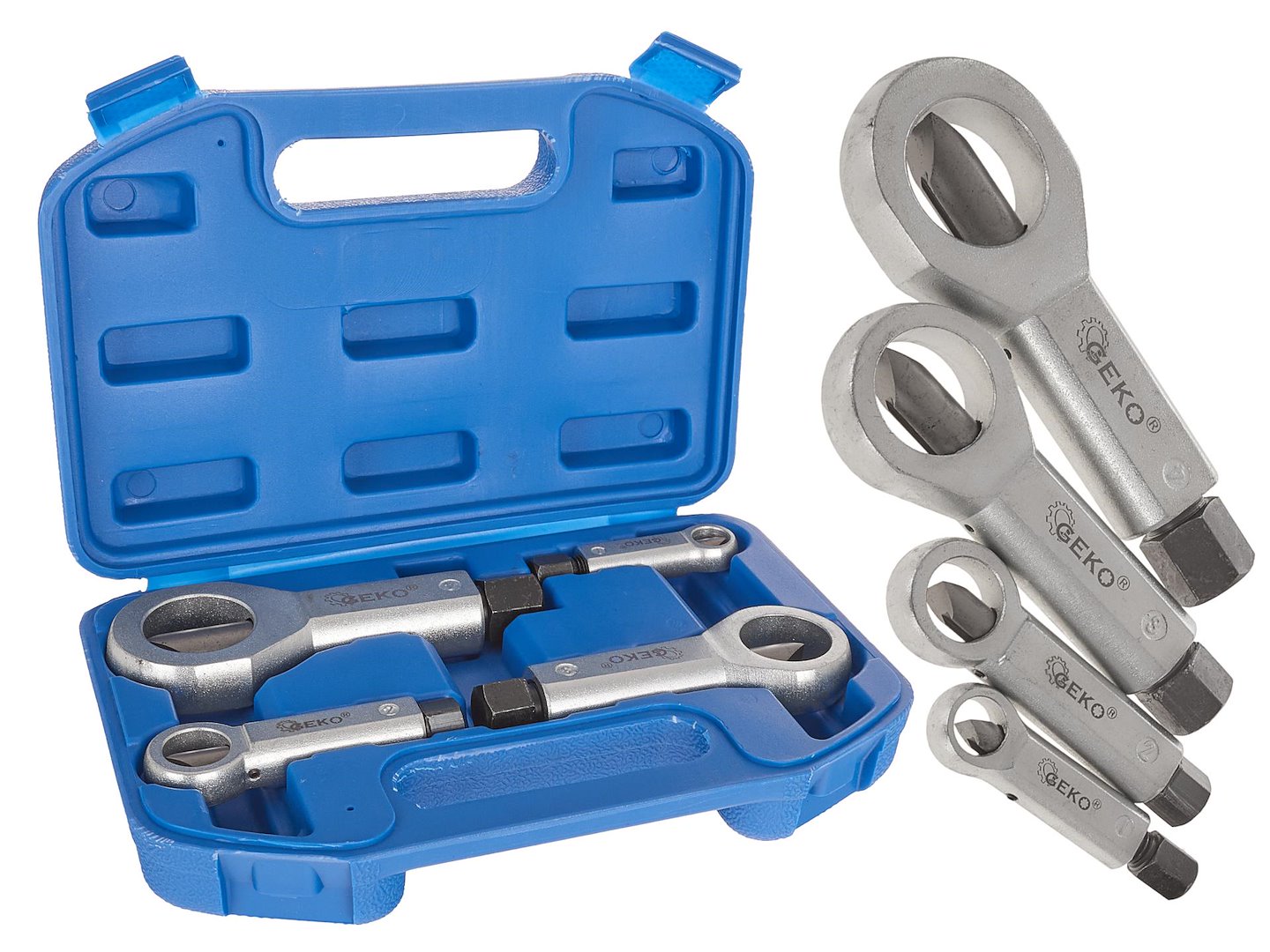 Stříhače poškozených matic, sada 4ks GEKO