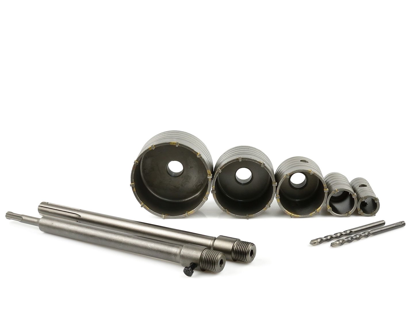 Korunkové vrtáky do betonu SDS-PLUS, SDS-MAX 30-100mm, sada 9ks - GEKO