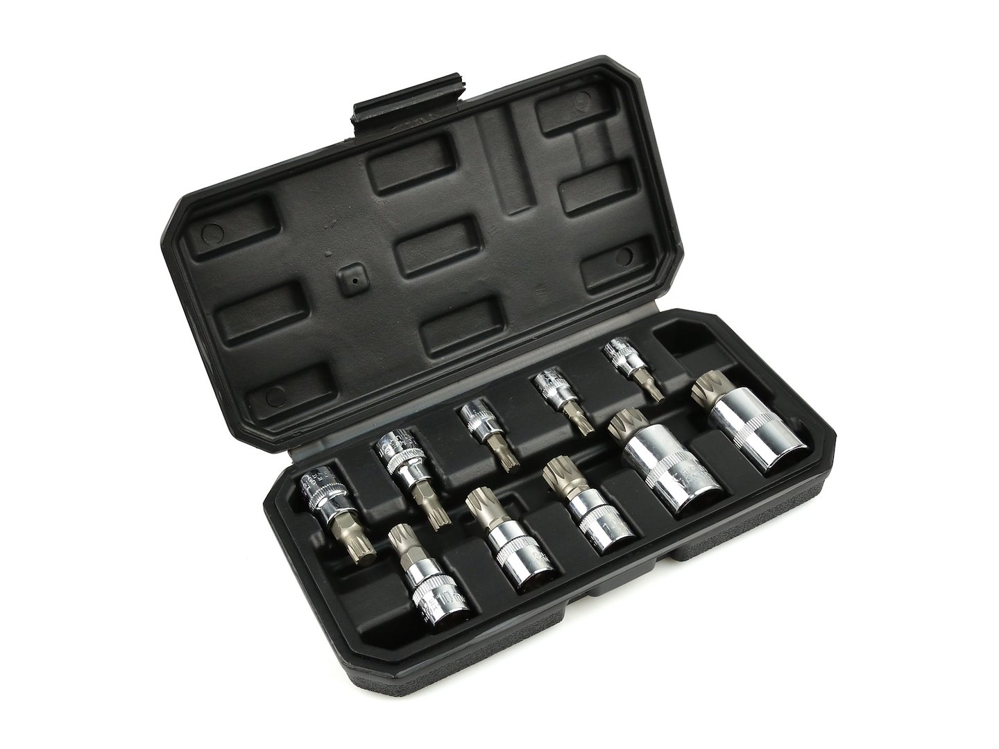 Zástrčné hlavice Torx 1/4”, 3/8”, 1/2”, M4-M18, sada 10ks – GEKO