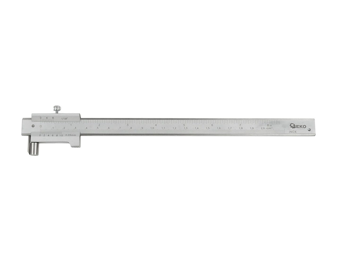 Posuvné měřítko – šuplera, 200 mm, 0,05mm – GEKO