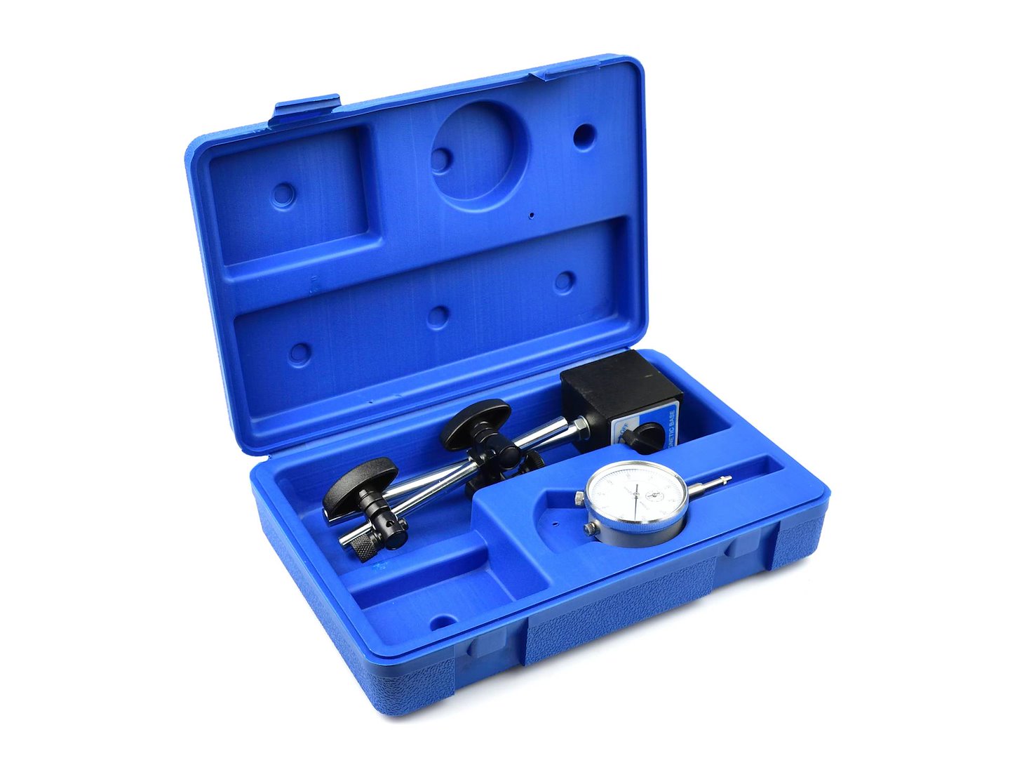 Magnetický stojan, stativ + úchylkoměr 0-10/0.01mm - GEKO