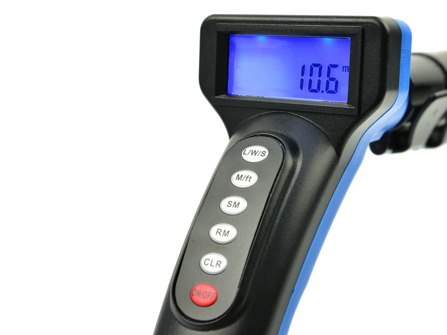 LCD digitální měřič vzdálenosti s měřicím kolečkem 0,1–10 000 m