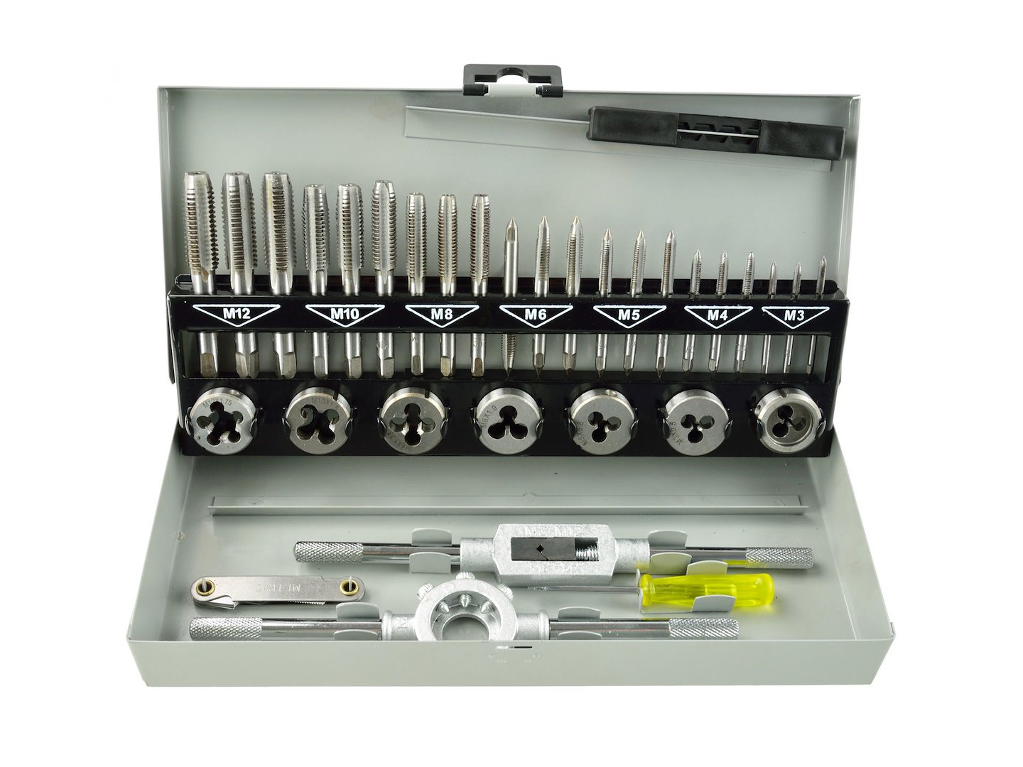 Sada závitníků a závitová očka M3-M12 32ks - GEKO
