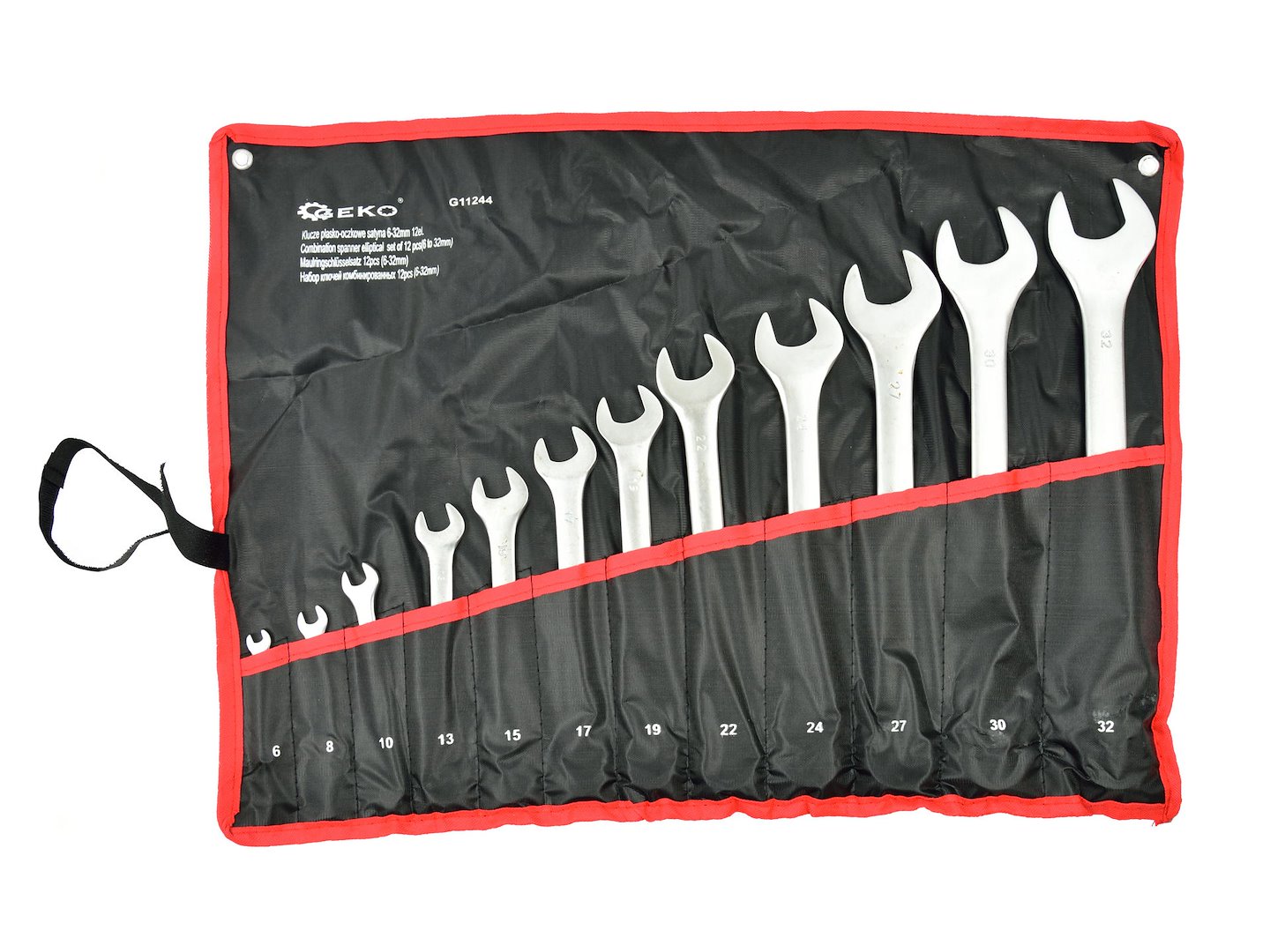Sada klíčů očkoplochých, 12ks, 6-32mm, - GEKO