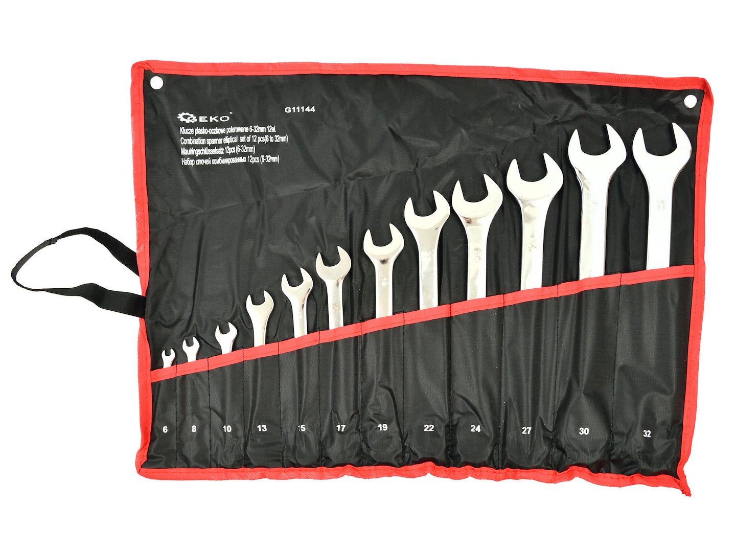 Sada klíčů očkoplochých, 12ks, 6-32mm - GEKO