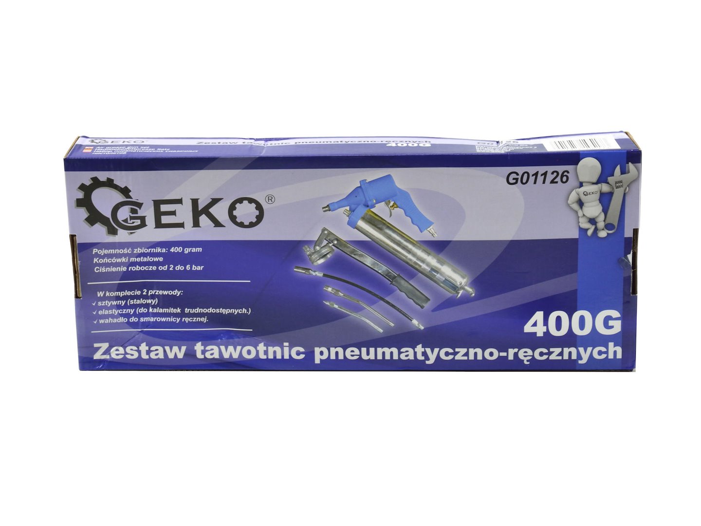 Ruční pneumatická pistole na maziva, 400 ml – GEKO