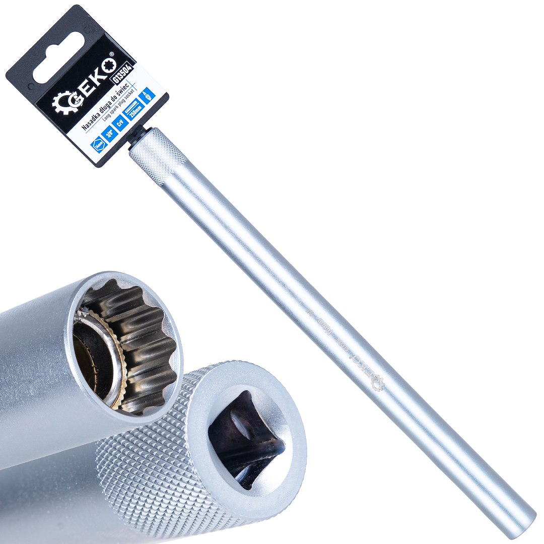 GEKO 3/8" 14x250mm dlouhá zástrčka na zapalovací svíčky