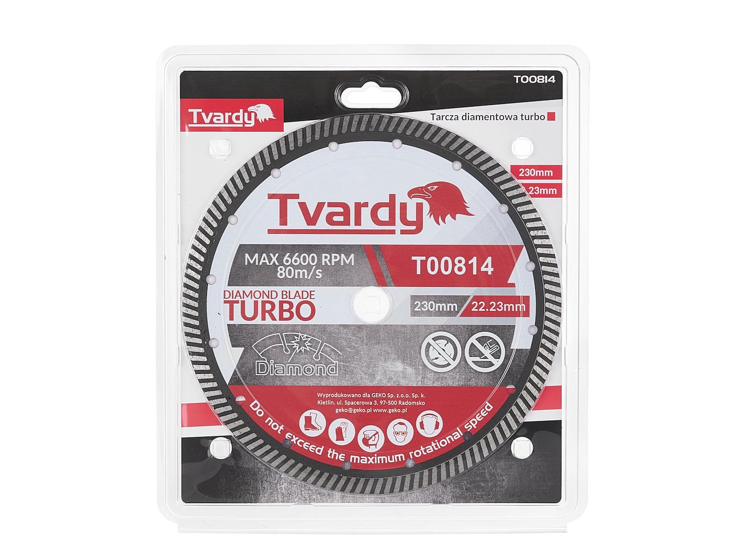 GEKO Turbo diamantový kotouč 230 x 10 x 22,23 mm