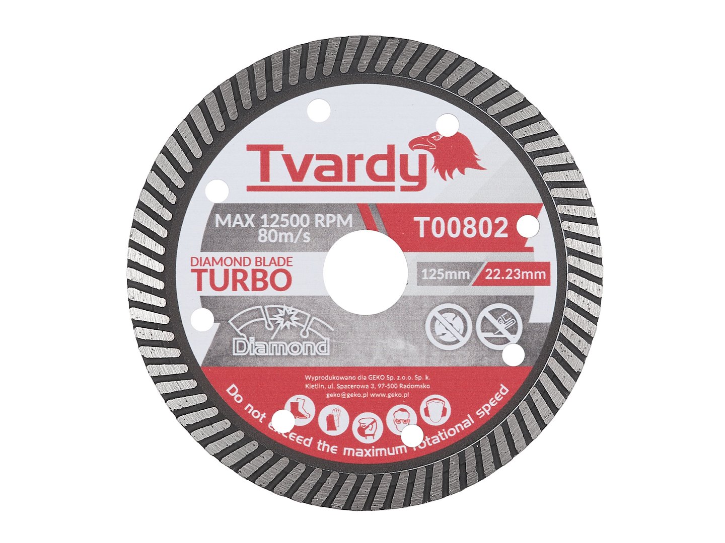 GEKO Turbo diamantový kotouč 125 x 10 x 22,23 mm