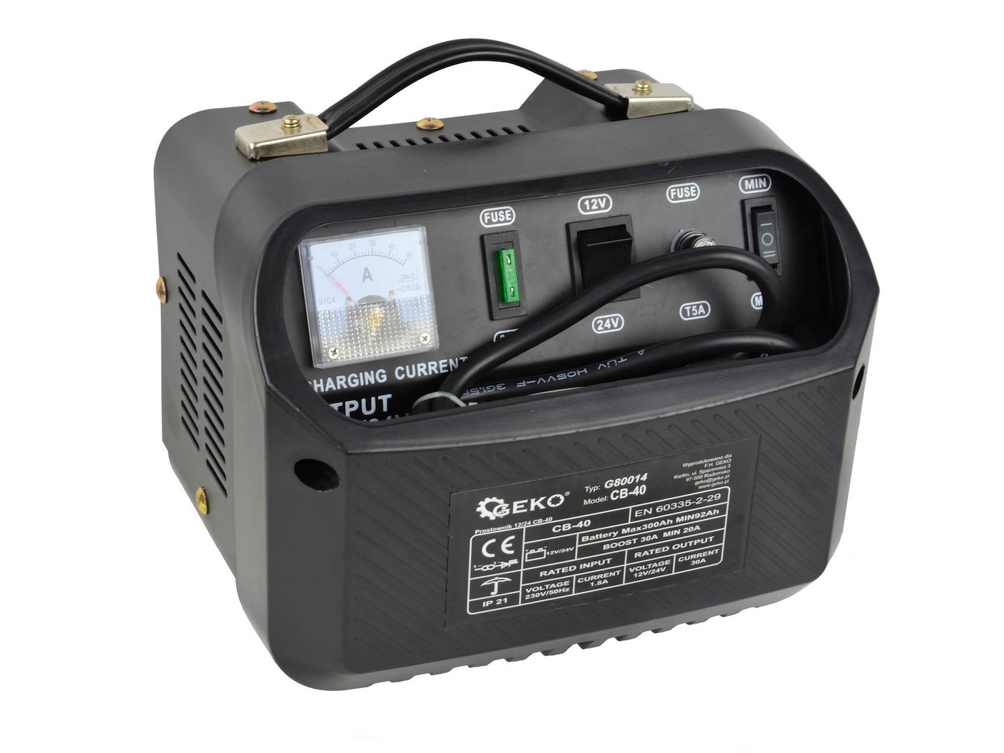 GEKO Nabíječka autobaterií 12/24V, CB-40