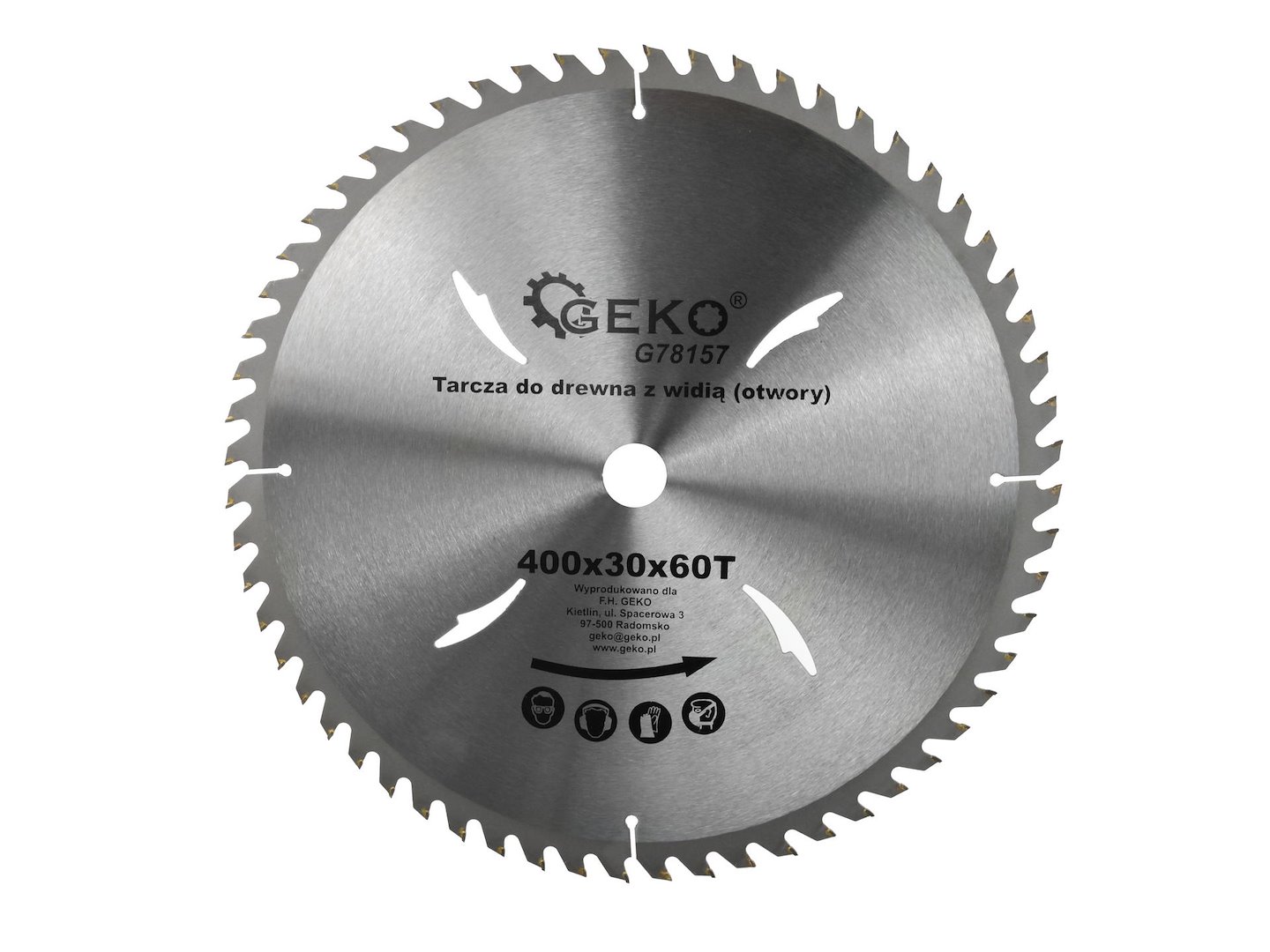 GEKO Kotouč pilový do dřeva, 400x30 mm, 60T