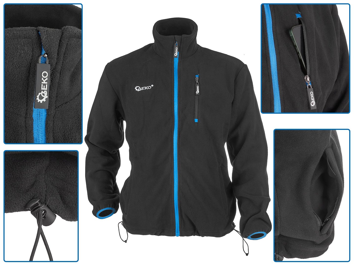 GEKO Fleecová bunda/mikina XXXL