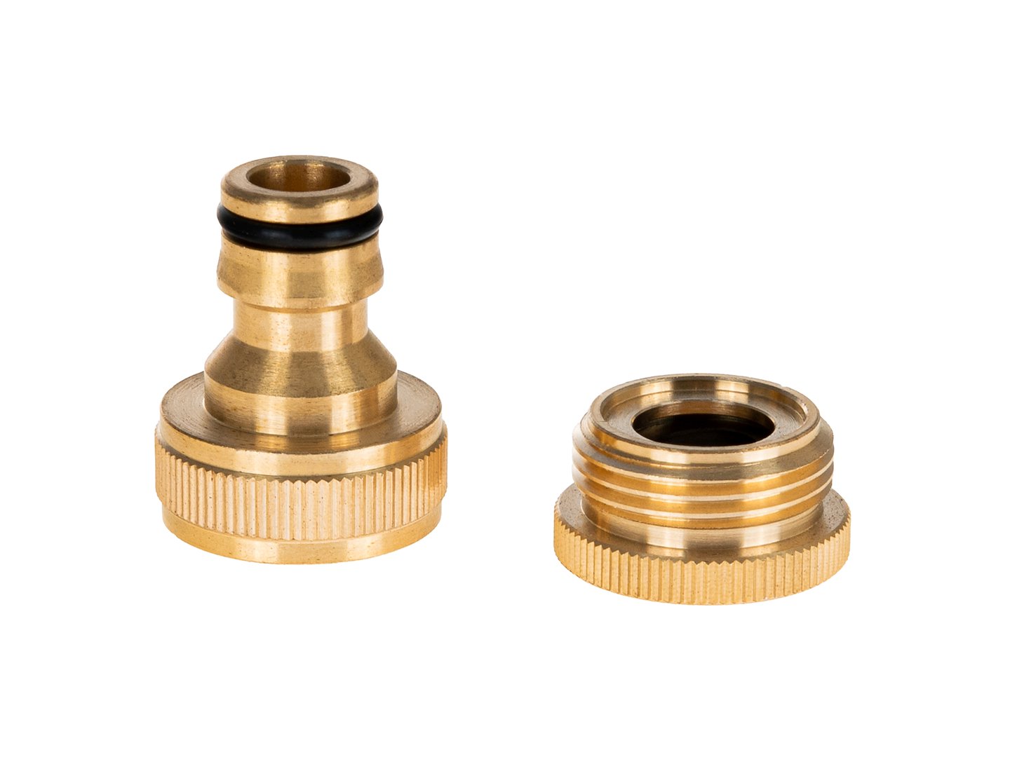 GEKO 3/4″ kohoutový konektor s 1/2″ redukcí řady BRASS-LINE