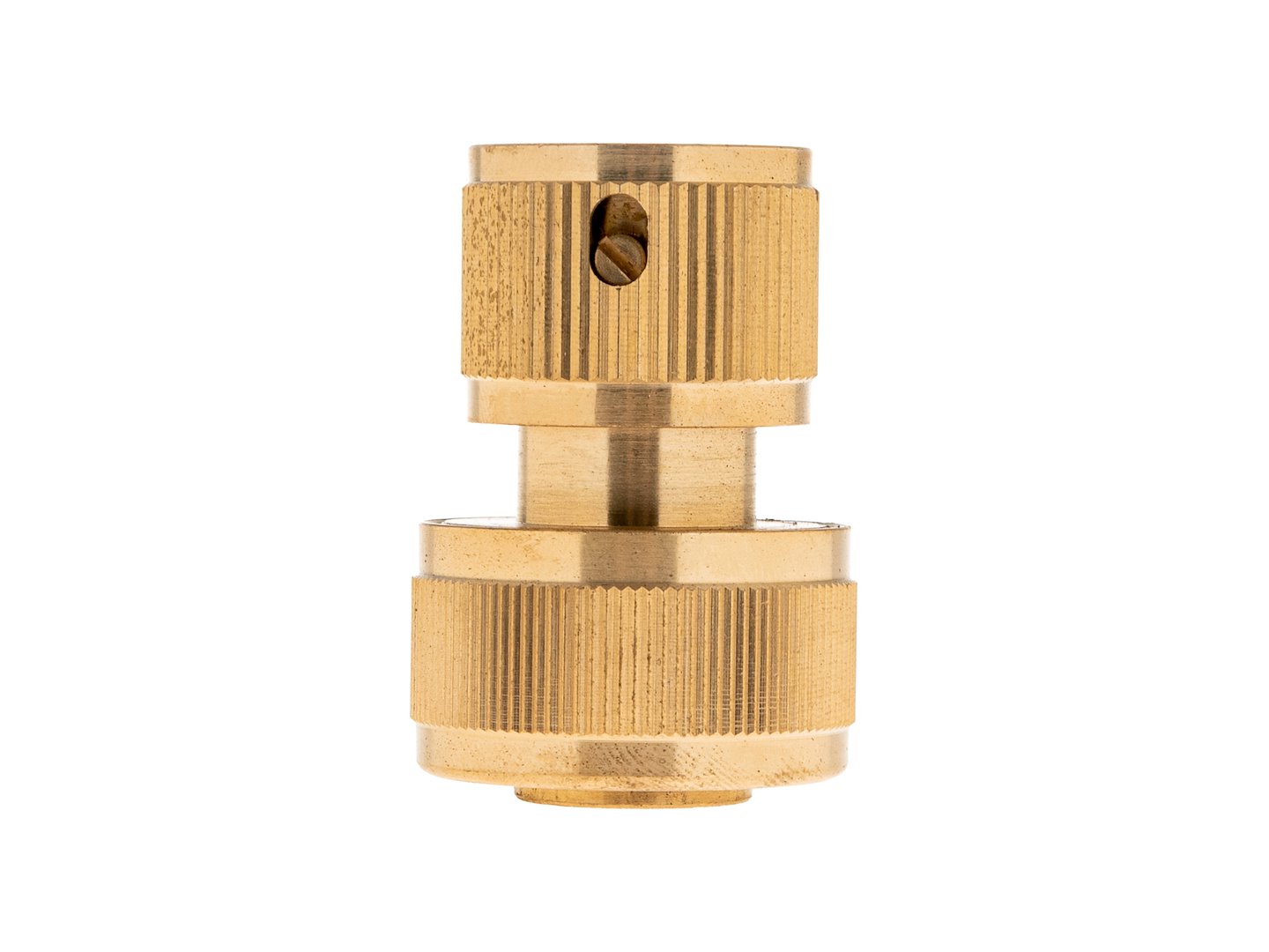 GEKO 3/4″ spojka hadice s vodní uzávěrou řady BRASS-LINE
