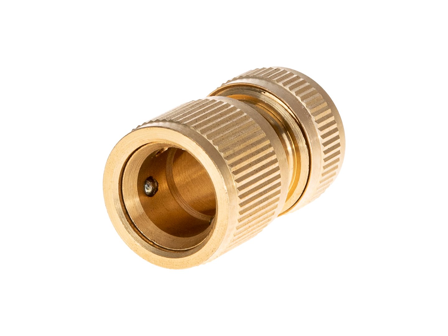 GEKO 1/2″ spojka hadice s vodní uzávěrou řady BRASS-LINE
