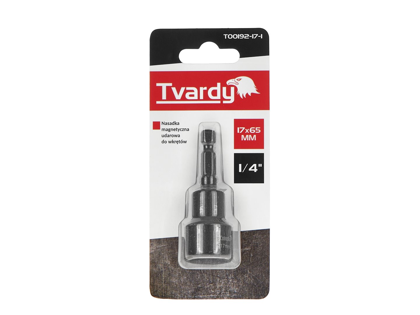 1/4" magnetický šroubovák s nástrčným klíčem 17 mm x 65 mm
