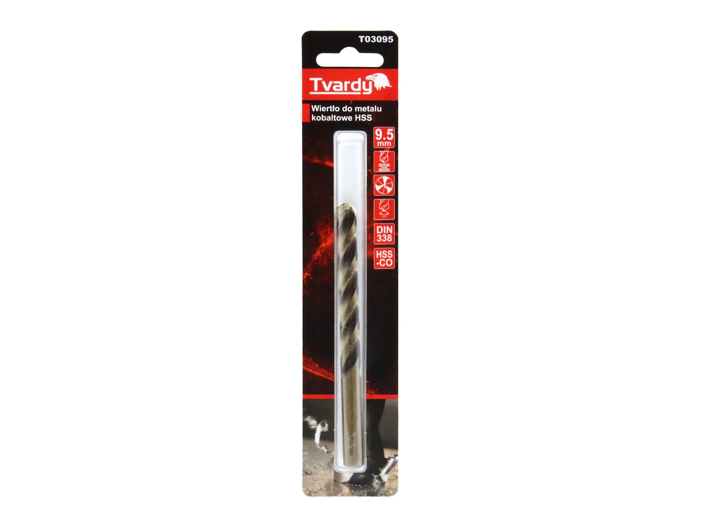 GEKO HSS kobaltový vrták M35 3 drážky ostrý 9,5 mm (obrázek 4)