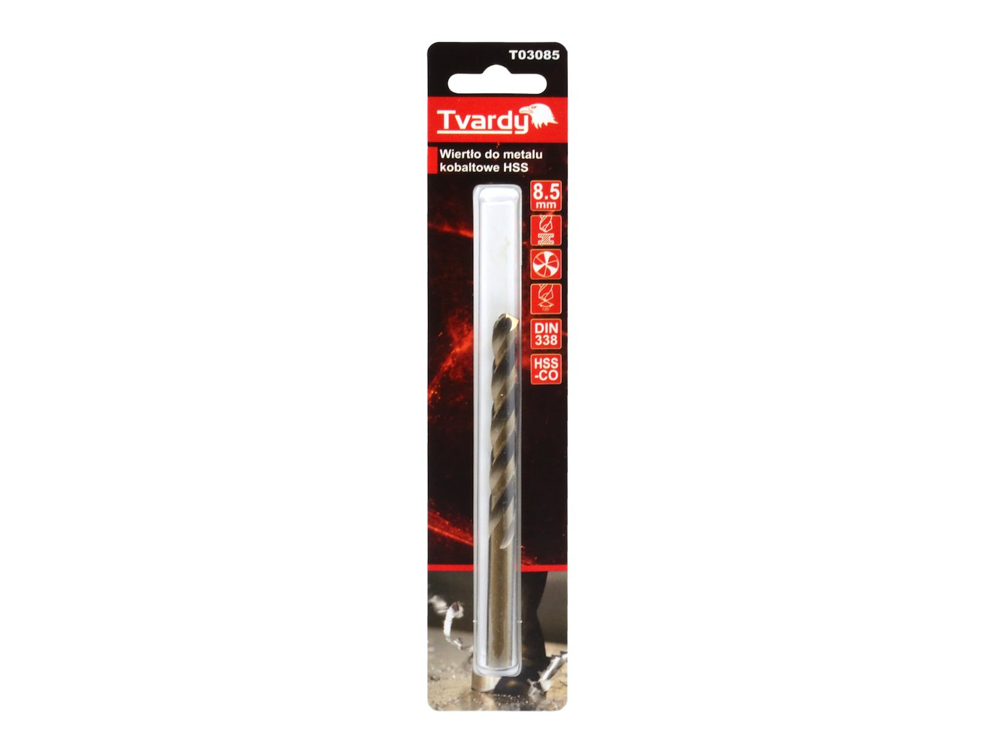 GEKO HSS kobaltový vrták M35 3 drážky ostrý 8,5 mm (obrázek 4)
