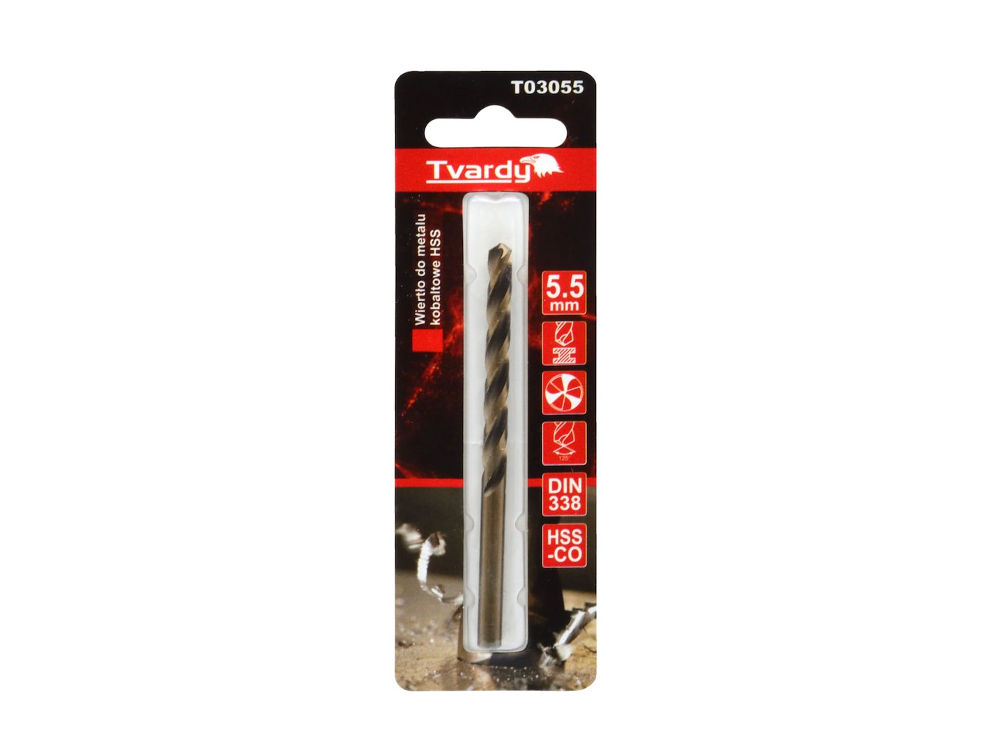 GEKO HSS kobaltový vrták M35 3 drážky ostrý 5,5 mm (obrázek 4)
