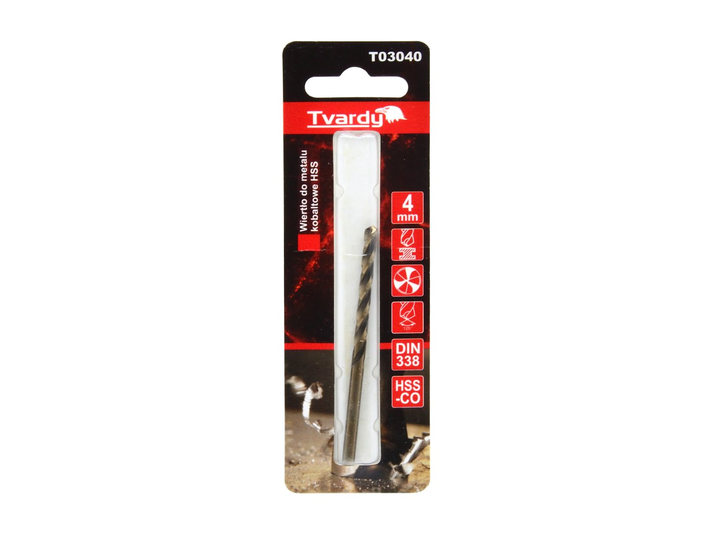 GEKO HSS kobaltový vrták M35 3 drážky ostrý 4 mm (obrázek 4)