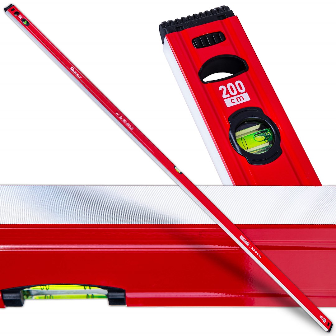Levně GEKO Vodováha magnetická hliníková STRONG LINE -(Délka: 200 cm)