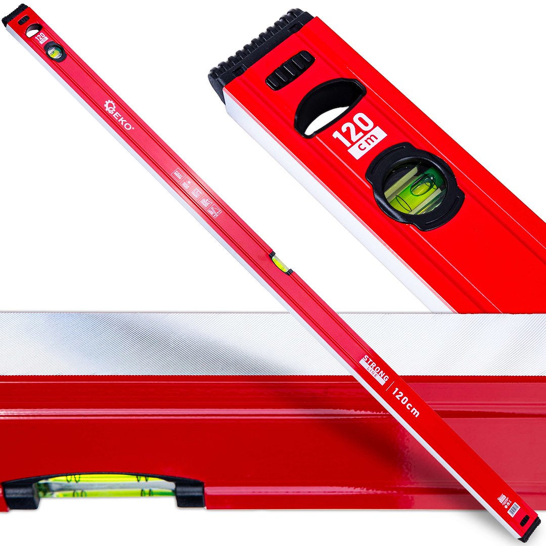 GEKO Vodováha magnetická hliníková STRONG LINE -(Délka: 120 cm)