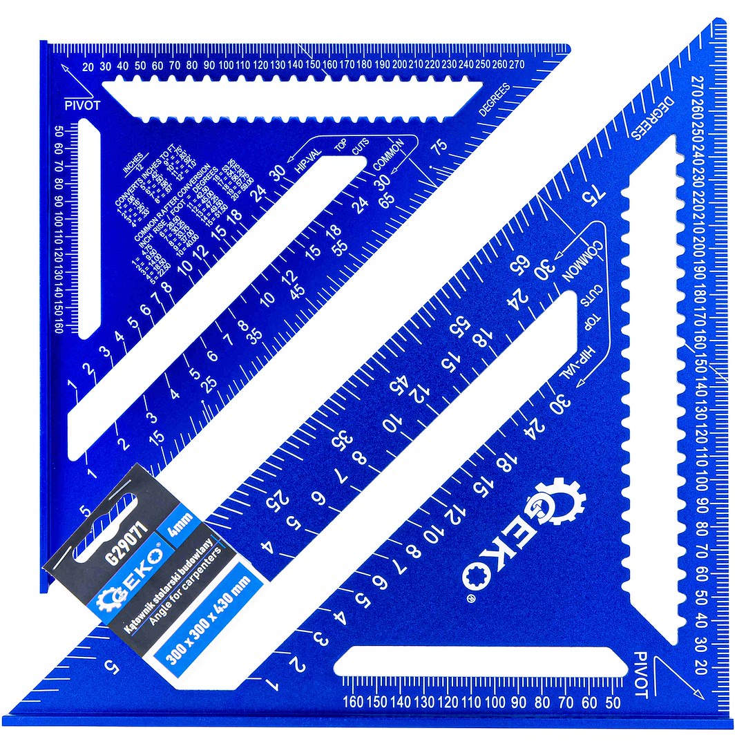 GEKO Úhelník pro tesaře 4 mm 300 x 300 x 430 mm