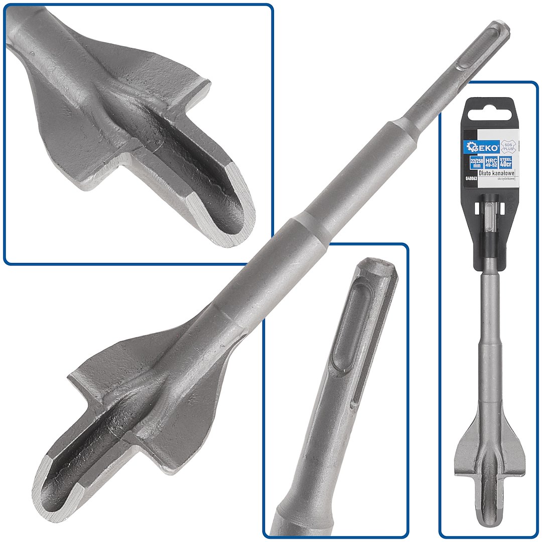 GEKO Kanálové dláto SDS Plus 22*250 mm