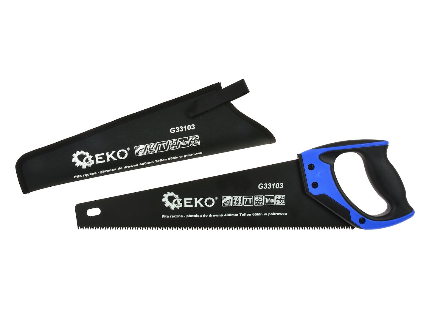 GEKO Teflonová ruční pila do dřeva s krytem 400mm