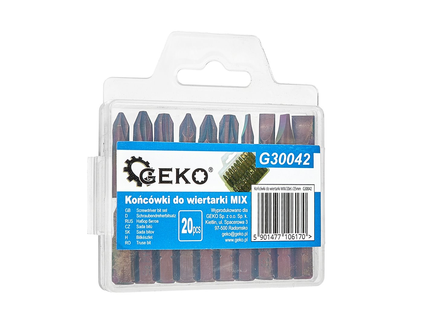 GEKO Bity mix, sada 25ks, 25 mm