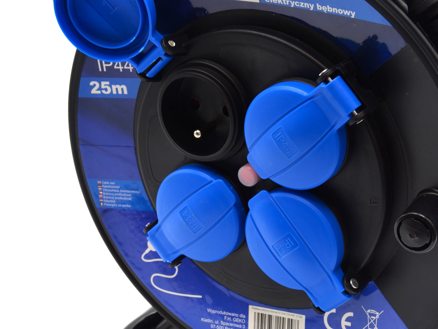 GEKO Kabel prodlužovací 3x1.5mm2, buben, 25m, IP44 (obrázek 3)