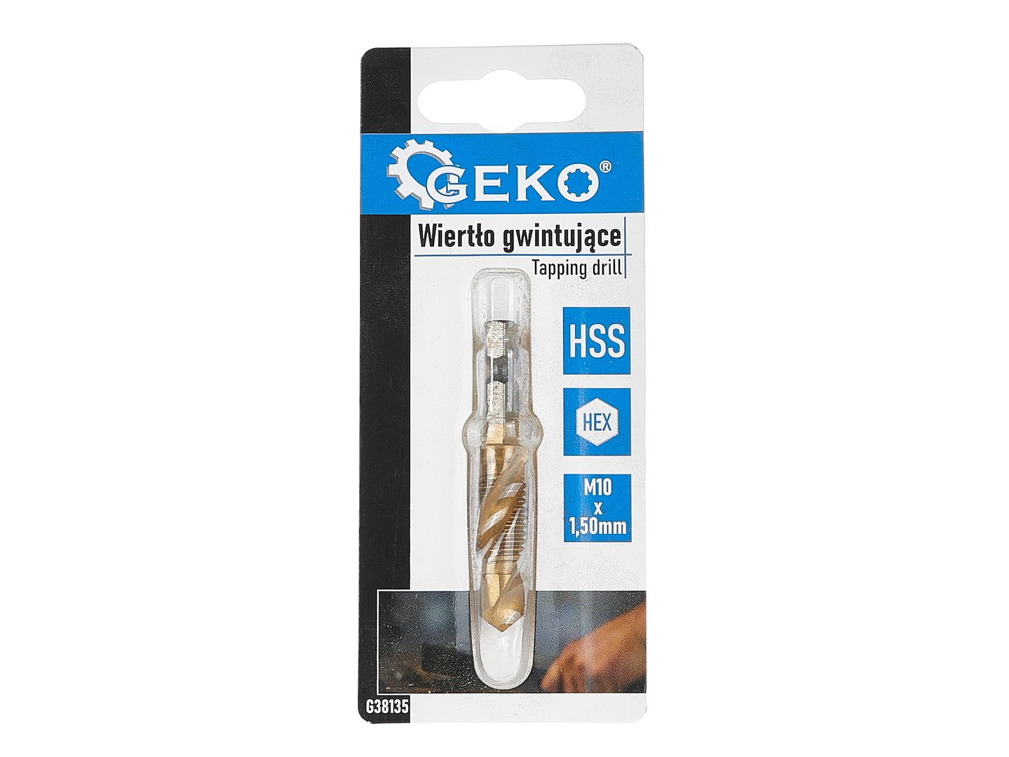 GEKO Vrták se závitníkem HSS HEX (Rozměr: M10 x 1,50 mm) (obrázek 3)