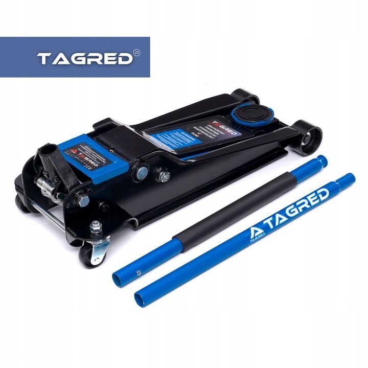 Nízkoprofilový zvedák na auto 4 tuny, 2 pumpy, 95-550 mm - TAGRED TA288