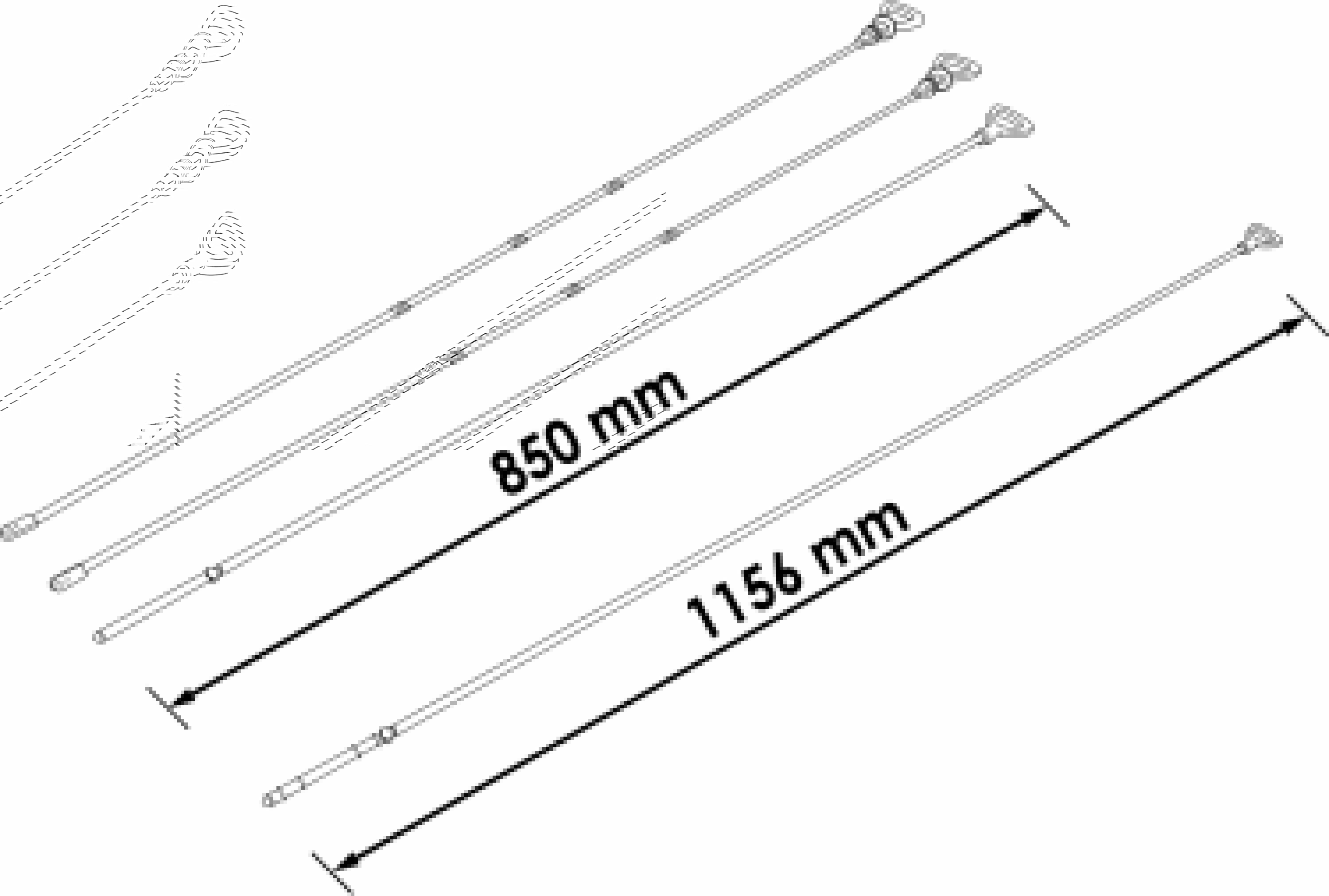 Měrky na kontrolu oleje v motorech a převodovkách Mercedes-Benz, sada 4 ks - Vigor V2112 (obrázek 4)