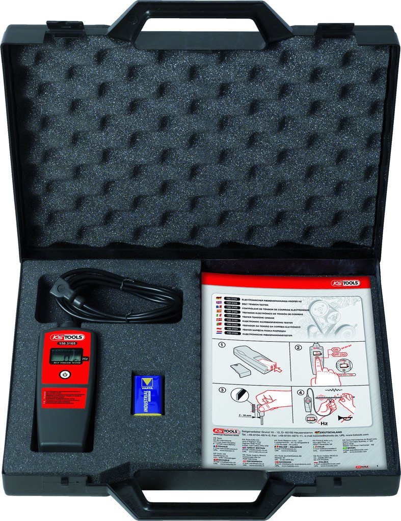 Elektronická zkoušečka napnutí řemene- akustická KS TOOLS