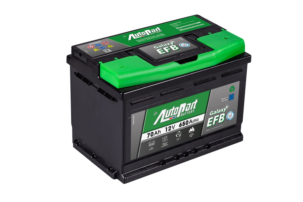 AUTOPART Autobaterie Galaxy EFB 70 Ah 12V, pro start-stop systém, 278x175x175 mm